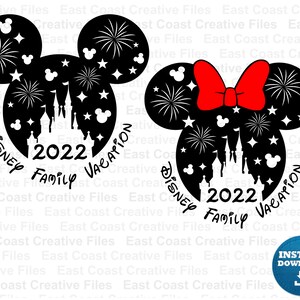 Family Vacation 2022  SVG,  Mickey 2022,  svg, dxf, eps, png digital download