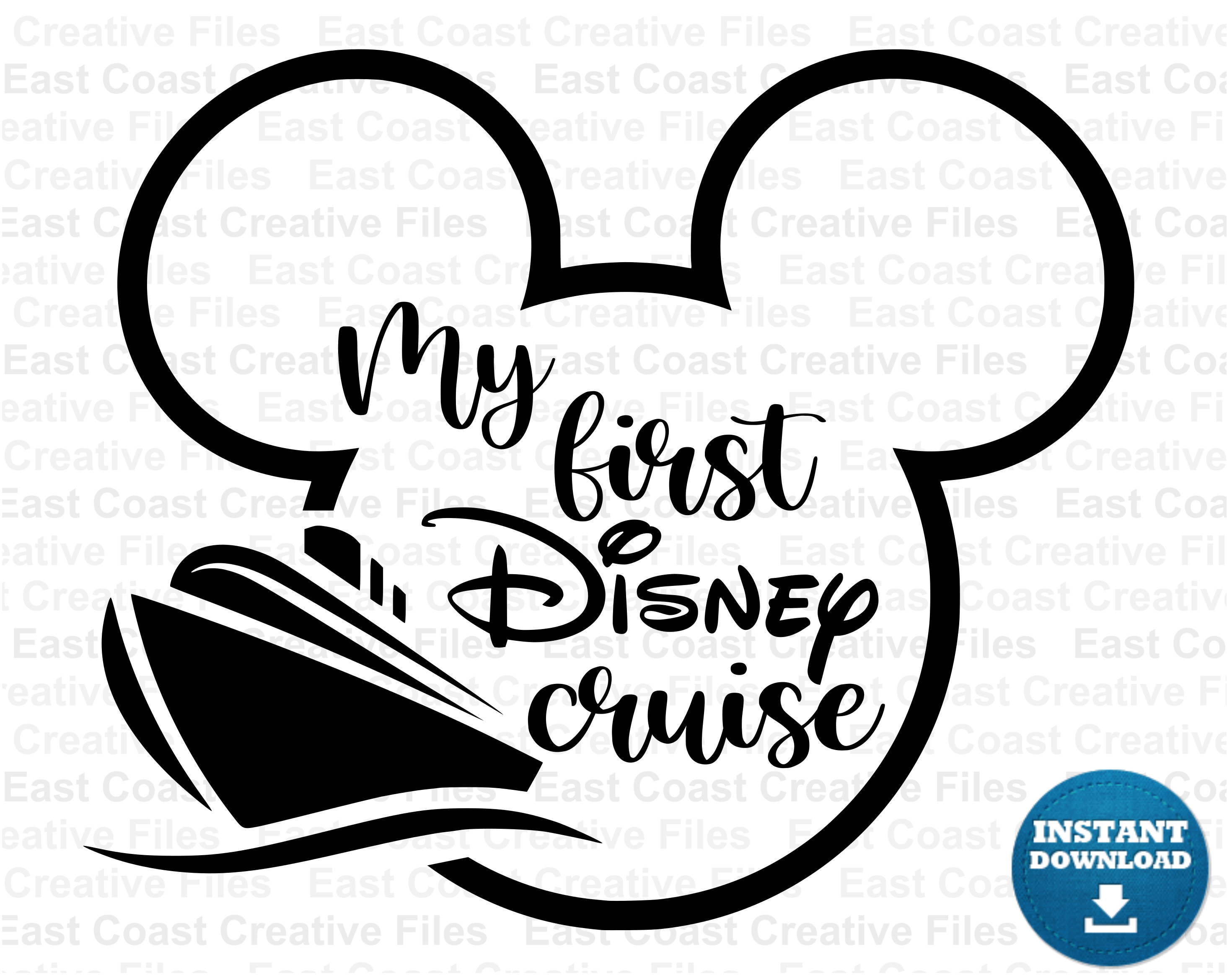 First Cruise SVG DXF PNG Cruise Mickey Head Svg Dxf Eps - Etsy