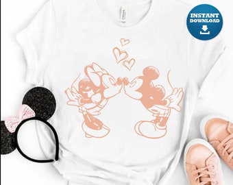 Musse och Mimmi skiss svg, svg, dxf, eps, png digital nedladdning