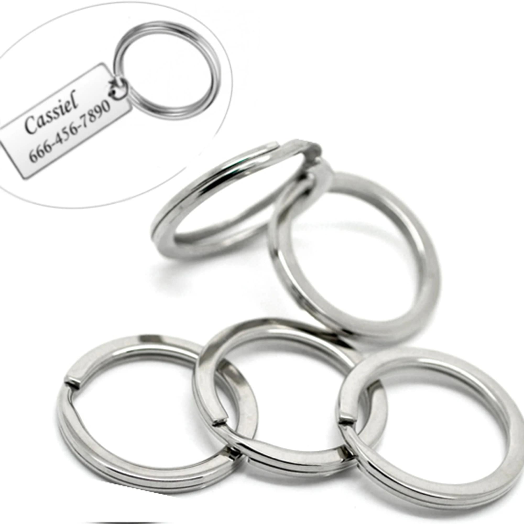 Black Double Jump Rings, Split Rings, 4mm/5mm/6mm/8mm/10mm