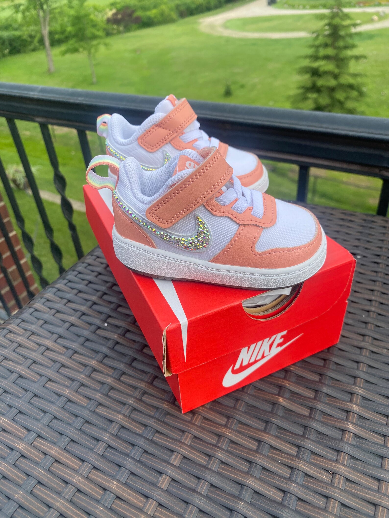 Kids Nike Swarovski Shoes Bling Baby Gifts Baby Shower Gifts - Etsy