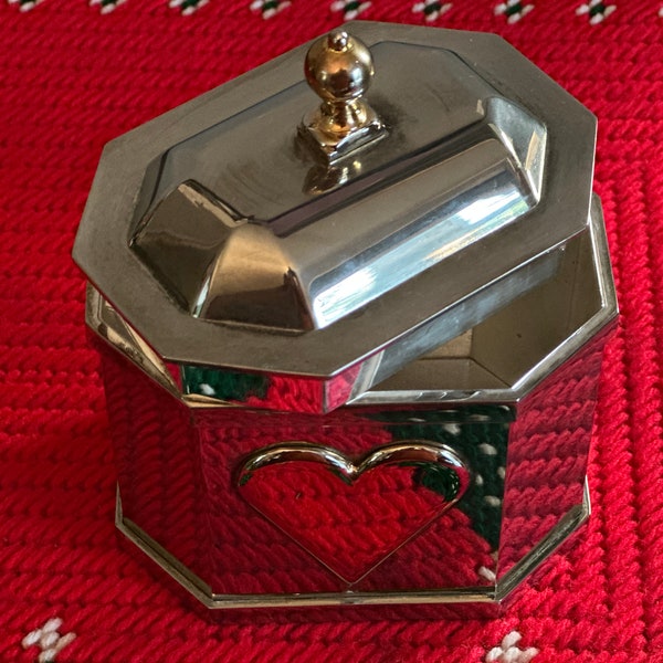 Lenox Wedding promises Heart box Silver plated