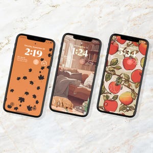 Autumn Comfort iPhone Wallpapers: Delightful Fall Phone Backgrounds| Three Cell Phone Lock-screens