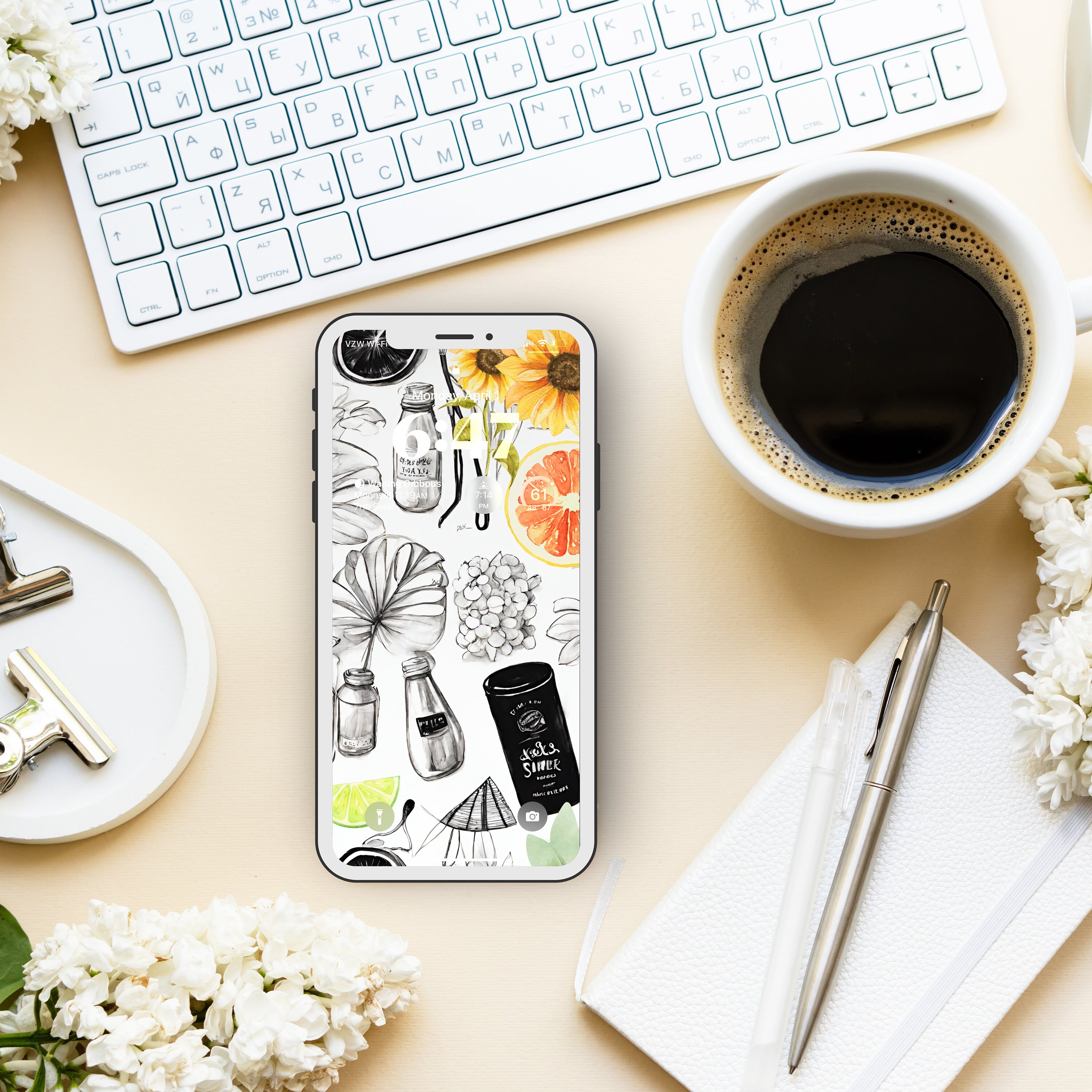 A Pop O Color iPhone Wallpaper: Three Playful Summer Themed Phone ...