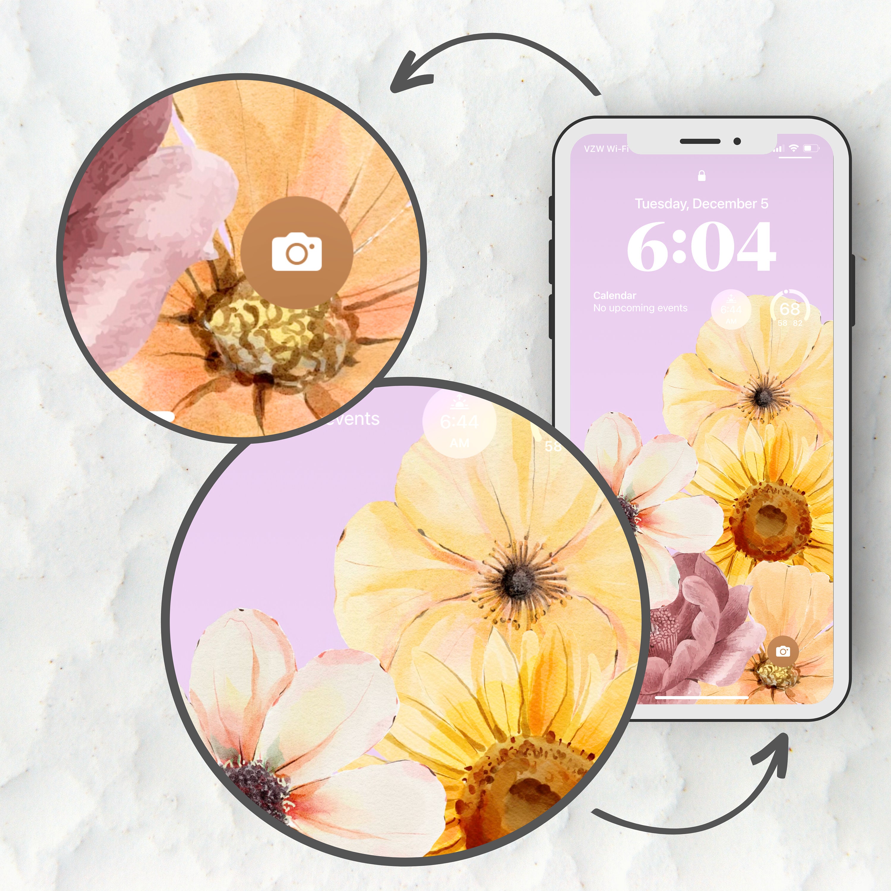 Seasonal iPhone Wallpapers: Summer Citrus and Spring Blossoms Phone ...