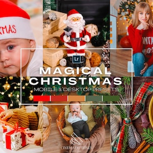 Warm Christmas presets for Lightroom mobile & desktop, HDR Christmas presets, colorful Christmas filters, Xmas presets, winter presets