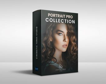 Pacote com mais de 1000 presets profissionais de retrato do Lightroom para desktop, presets de retrato, presets de beleza, filtros de retoque de pele, pincéis de retrato