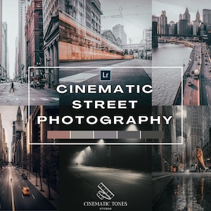 15 Cinematic street presets for Lightroom mobile & desktop, street photography presets, urban filters, street presets, outdoor filters