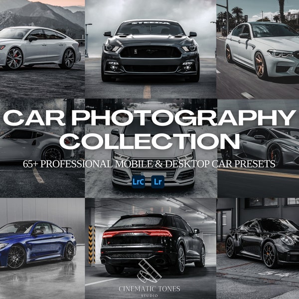 65+ Lightroom presets car bundle for mobile & desktop, car presets, automotive presets, car photo filters, auto presets, auto filters