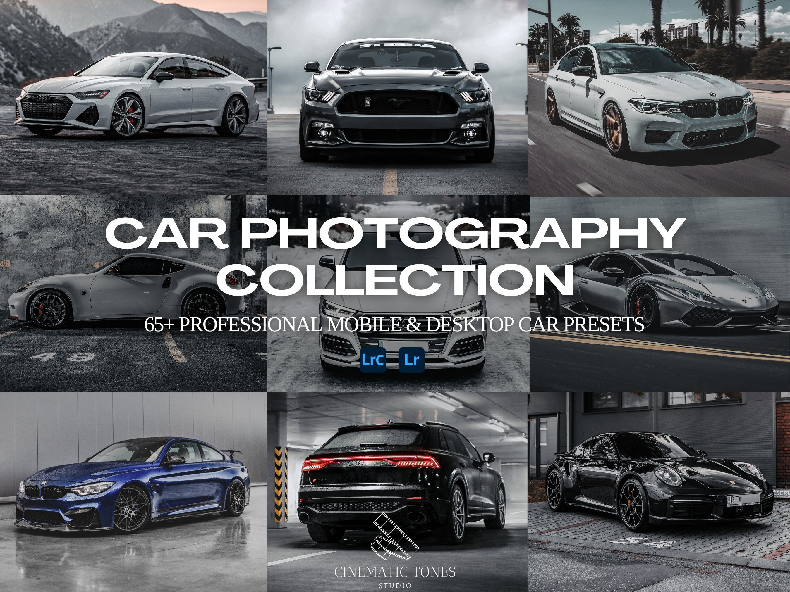 65+ Lightroom presets car bundle for mobile & desktop, car presets, automotive presets, car photo filters, auto presets, auto filters