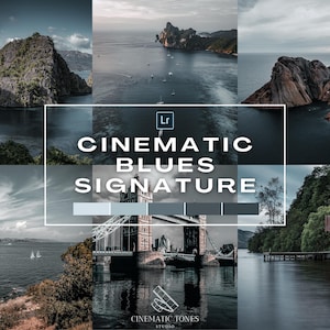 Cinematic Blues Lightroom presets, blue film presets, deep blue presets, blue sky presets, cinematic presets, outdoor presets, blue preset