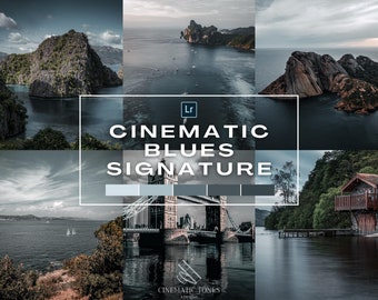 Cinematic Blues Lightroom presets, blue film presets, deep blue presets, blue sky presets, cinematic presets, outdoor presets, blue preset