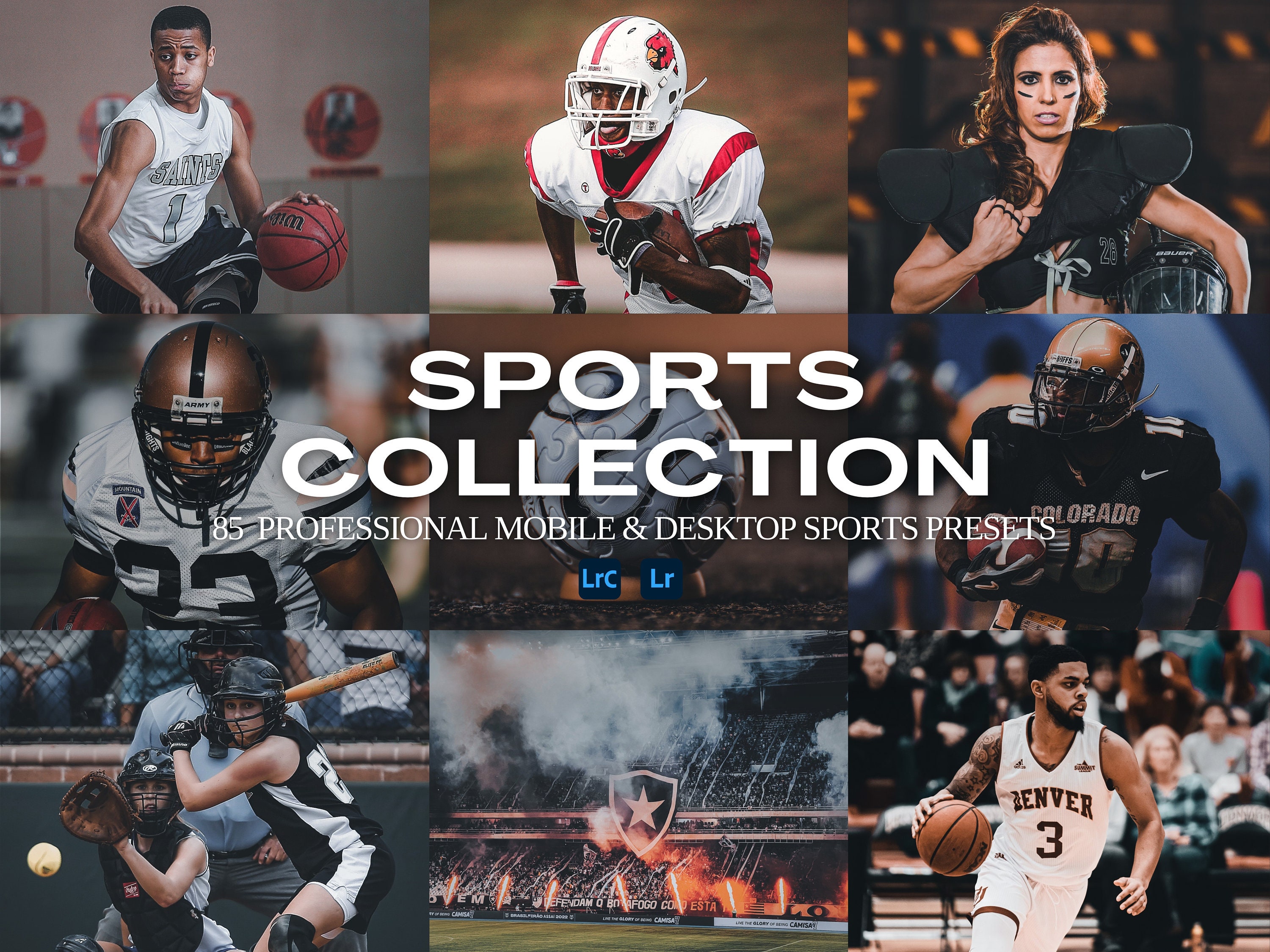 85+ Sports presets bundle for Lightroom mobile & desktop, sports presets, gym presets, workout filters, fitness presets, moody action filter