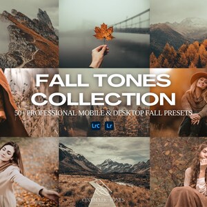 50+ Fall presets bundle for Lightroom mobile and desktop, autumn presets, fall presets, fall filters, brown presets, orange presets