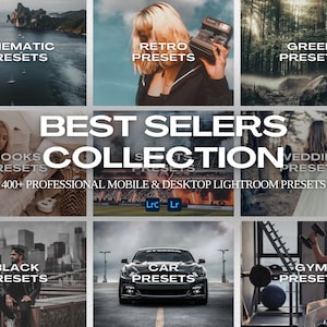 400+ Lightroom presets bundle for mobile & desktop, best presets bundle, cinematic presets bundle, Lightroom bundle, preset collection