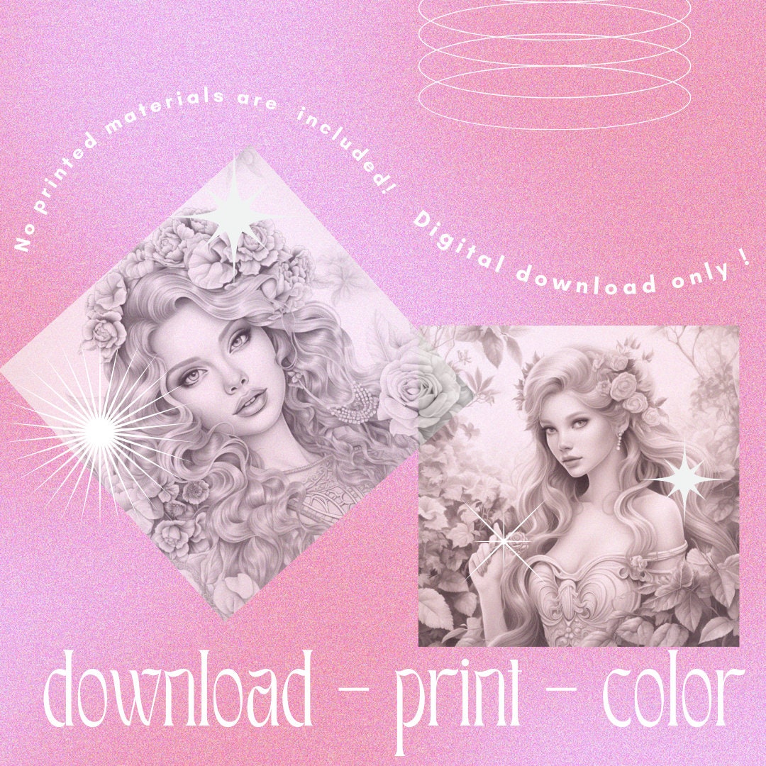 55 Barbie Coloring Pages - Etsy
