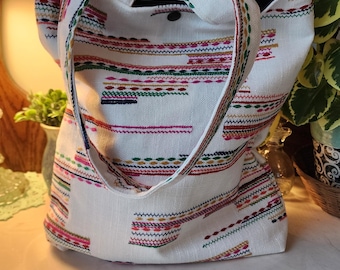 Striped Tote Bag