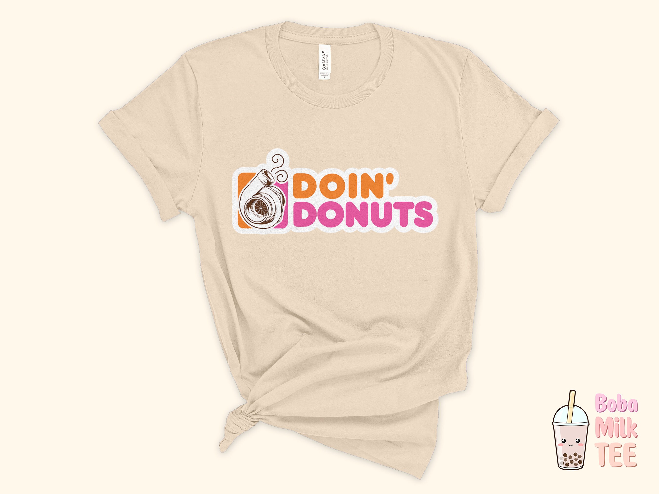 Discover Doin' Donuts Funny Punny Turbo Shirt Gift Humorous Puns Quote Saying T-Shirt