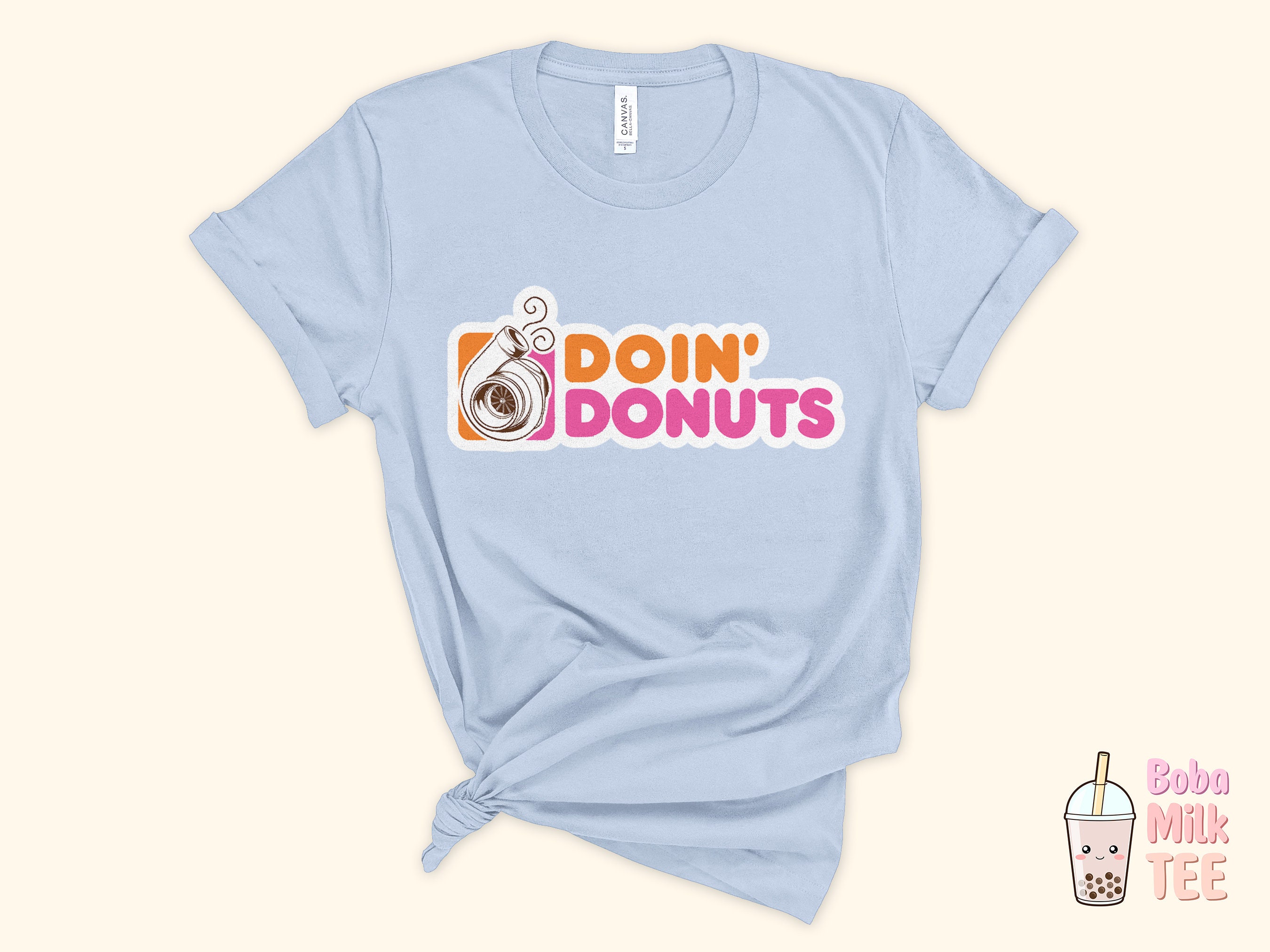 Discover Doin' Donuts Funny Punny Turbo Shirt Gift Humorous Puns Quote Saying T-Shirt