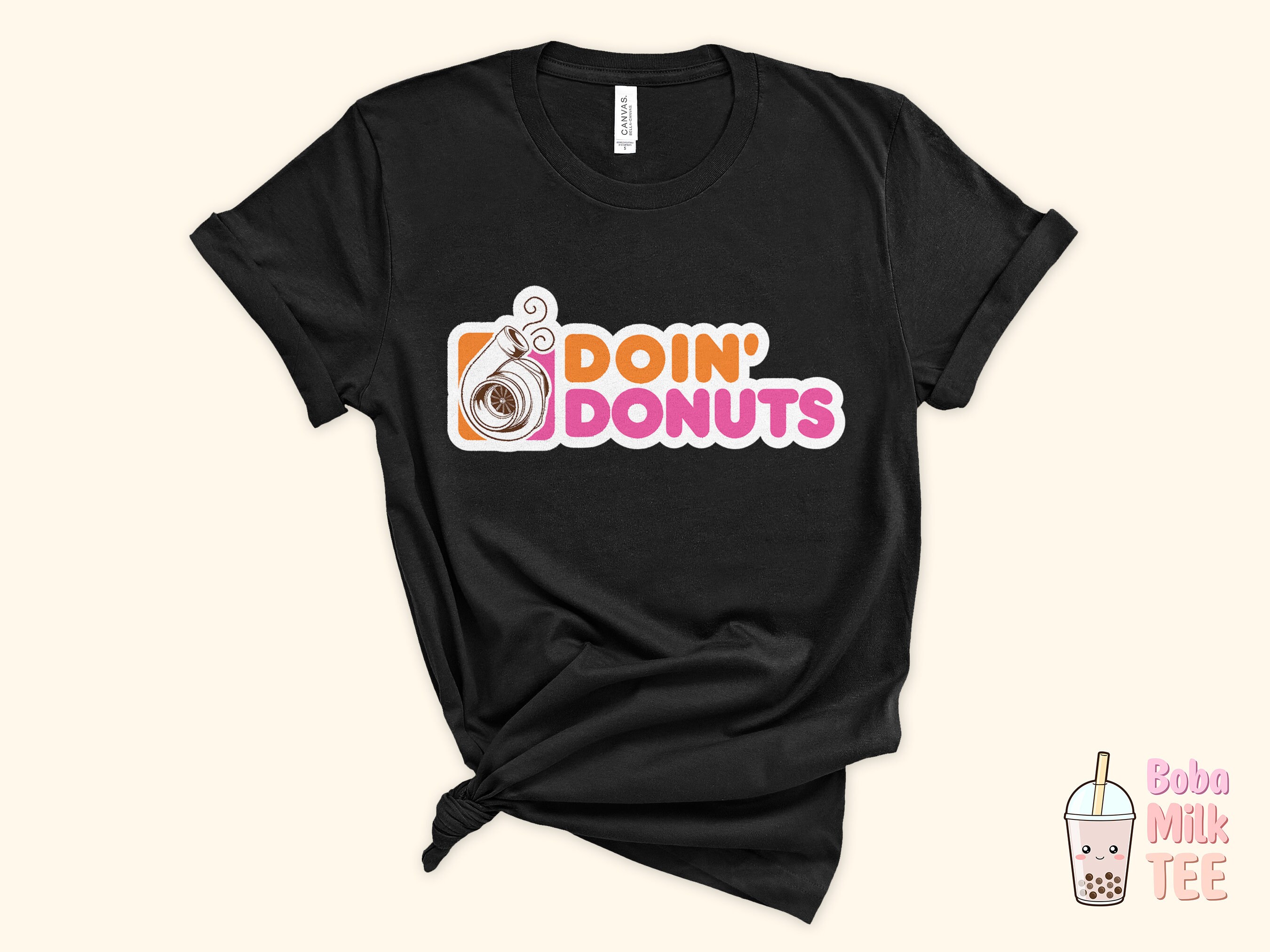 Discover Doin' Donuts Funny Punny Turbo Shirt Gift Humorous Puns Quote Saying T-Shirt