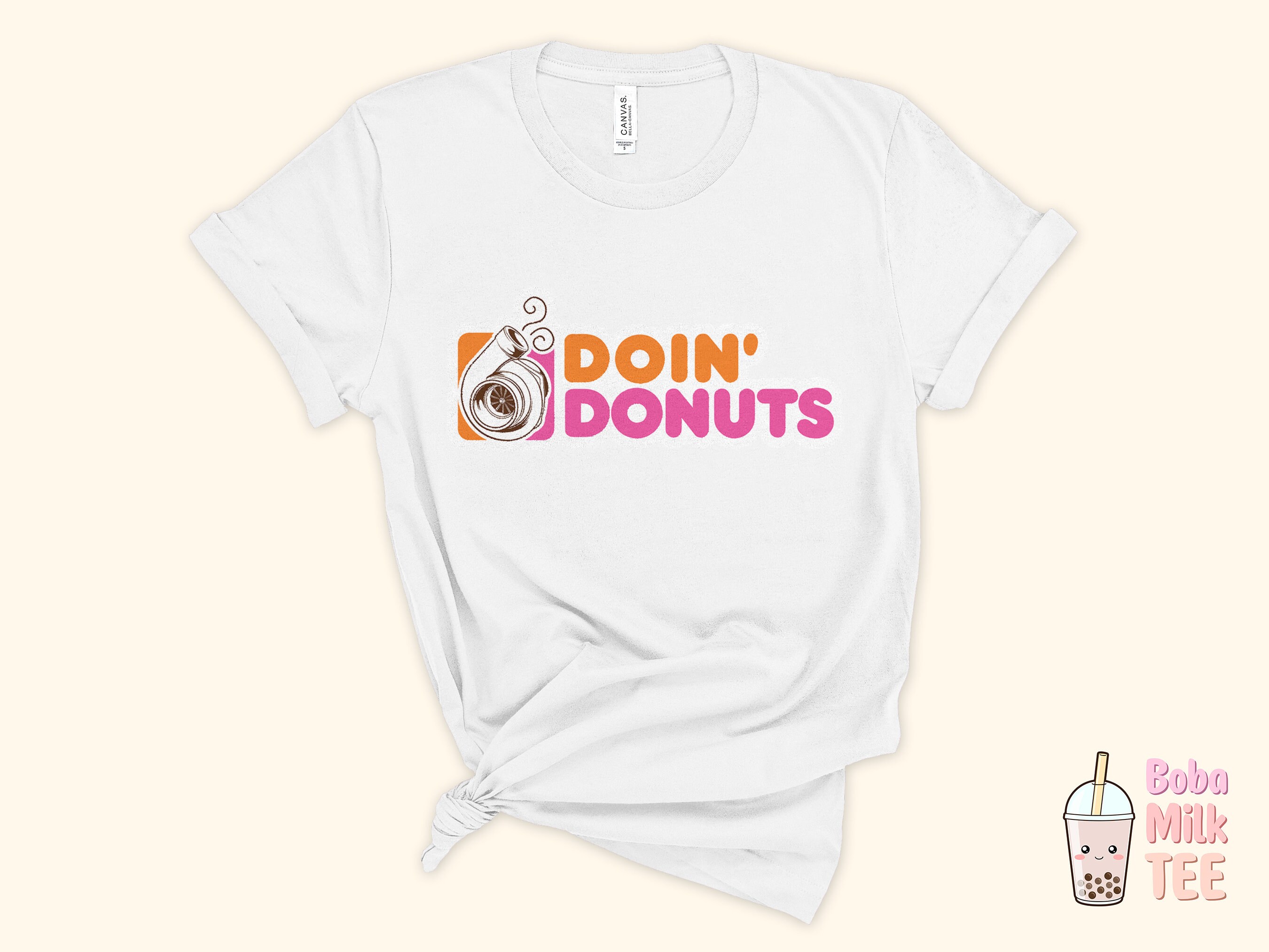 Discover Doin' Donuts Funny Punny Turbo Shirt Gift Humorous Puns Quote Saying T-Shirt