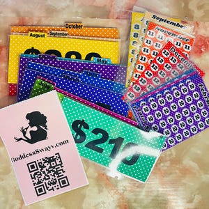 Savings Challenge Starter Set | Savings Challenge Trackers | Savings Challenge Bundle | Clear A6 A7 Binder | Cash Budget Binder