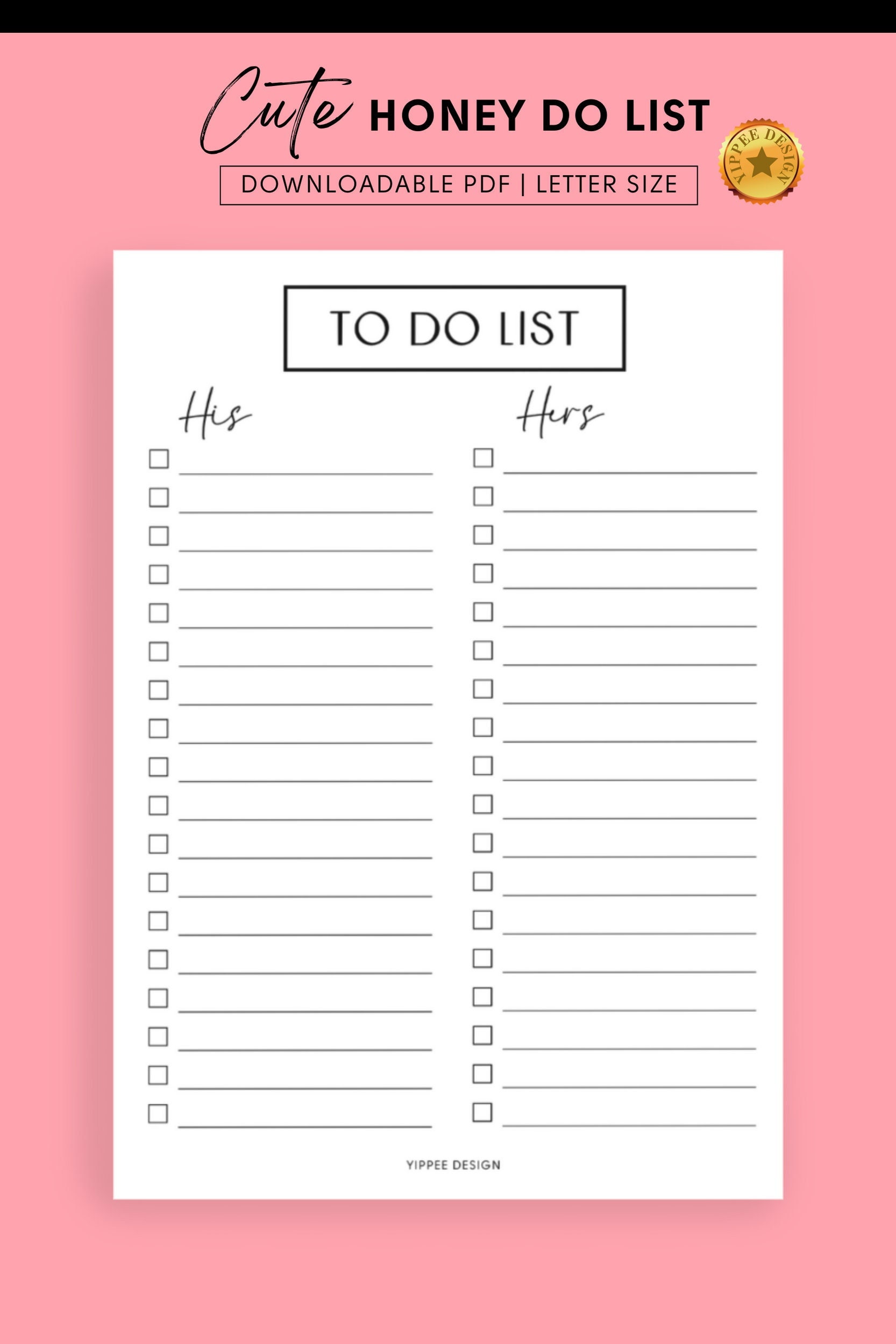 His Hers Do List Template Free To Do List Templates To Edit Online