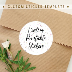 Custom Printable, Stickers, Gift Tags, Food Labels, Party Décor, Labels, Personalized Stickers, Tags, Paper, DIY, Custom Labels, Favor (2&quot;)
