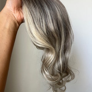 Ash Blonde Balayage Topper