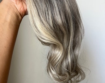 Ash Blonde Balayage Silk top Topper