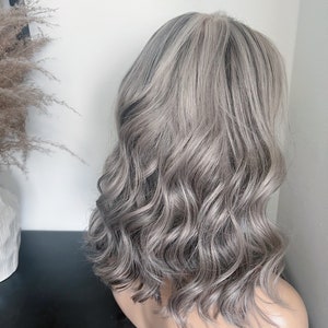 Salt n Pepper Long Bob Wig