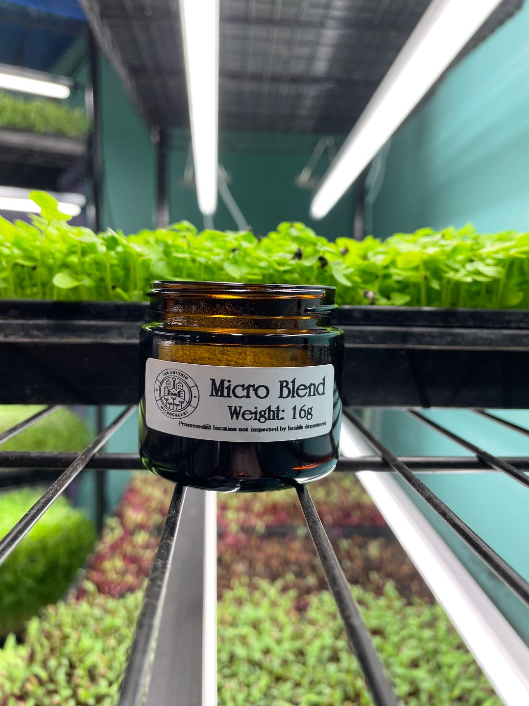 Microgreen Powder Blend, Dehydrated Microgreens, Mix Of: Sunflower, Pea