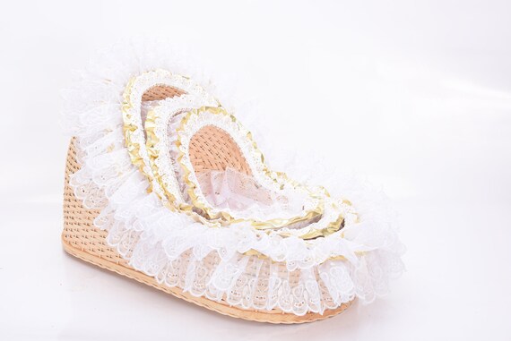 Moises para Nino dios de mimbre Baby Jesus wicker moses Baby Jesus Moses Baby Jesus bed