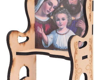 Golden Wooden Baby Jesus Chair: Nino Dios Accessories