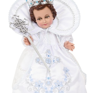 Handmade Nino Dios Outfit: Faith and Work Baby Jesus Clothes