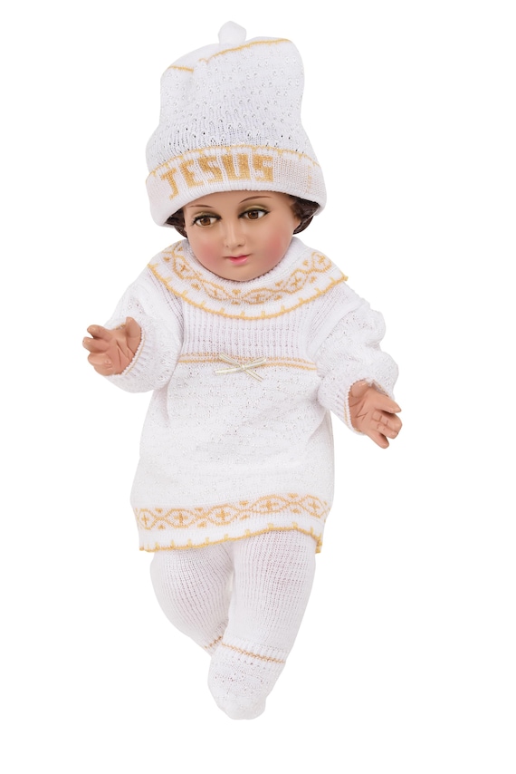 Ropon Zapatitos Para NiÃ±o Dios Ropon Tejido Nino Dios Outfit Nino