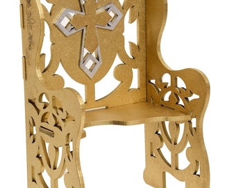 Handmade Wooden Baby Jesus Chair: Nino Dios Accessories (Assembly Required)