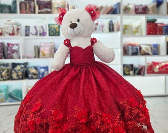 Quinceanera Bear, Sweet Sixteen Bear, Sweet Sixteen Gift, Quince Gift Quince Bear Osito de Quinceanera