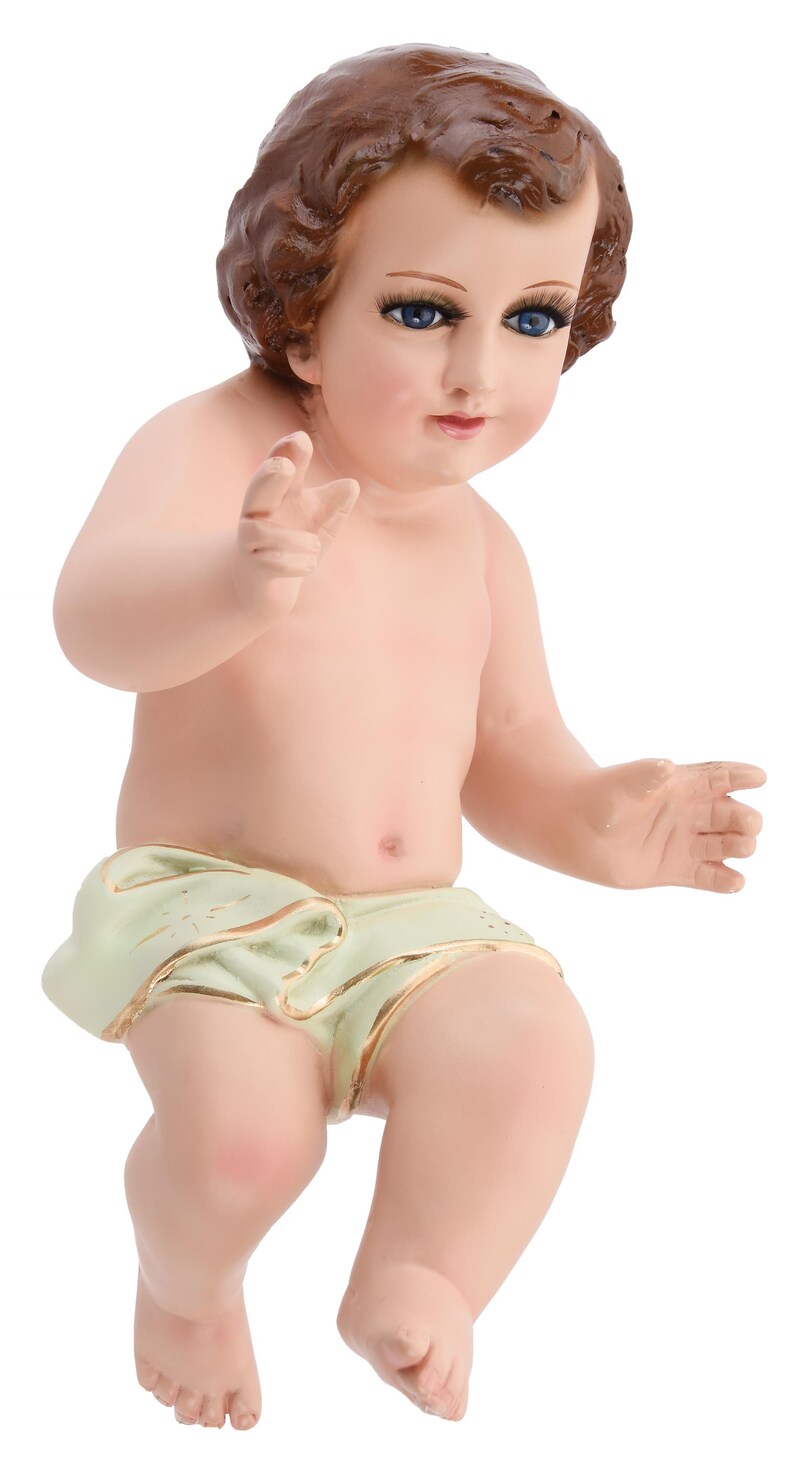 Baby Jesus figure Statua nino Dios de Yeso zdjęcie 3