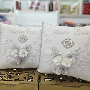 Cojines de boda o conjunto Accesorios de boda Nuestros cojines de boda Cojines de boda Cojines de boda blancos
