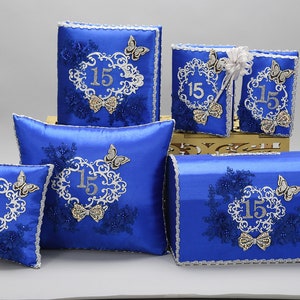 Quinceanera Set or Individual Accessories Sweet Sixteen Accessories Accessorios de Quince Anos Quinceanera Pillows Quince Set made to order