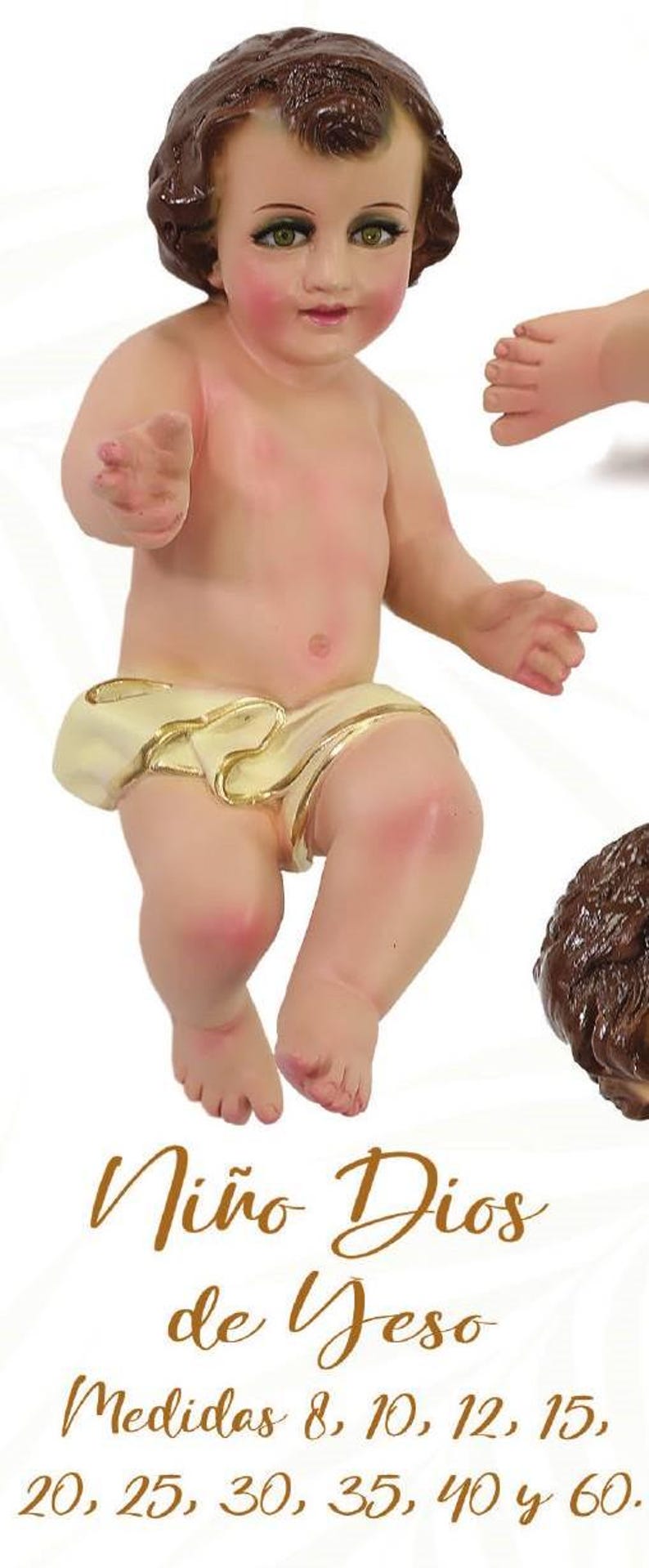 Baby Jesus figure Statua nino Dios de Yeso zdjęcie 2