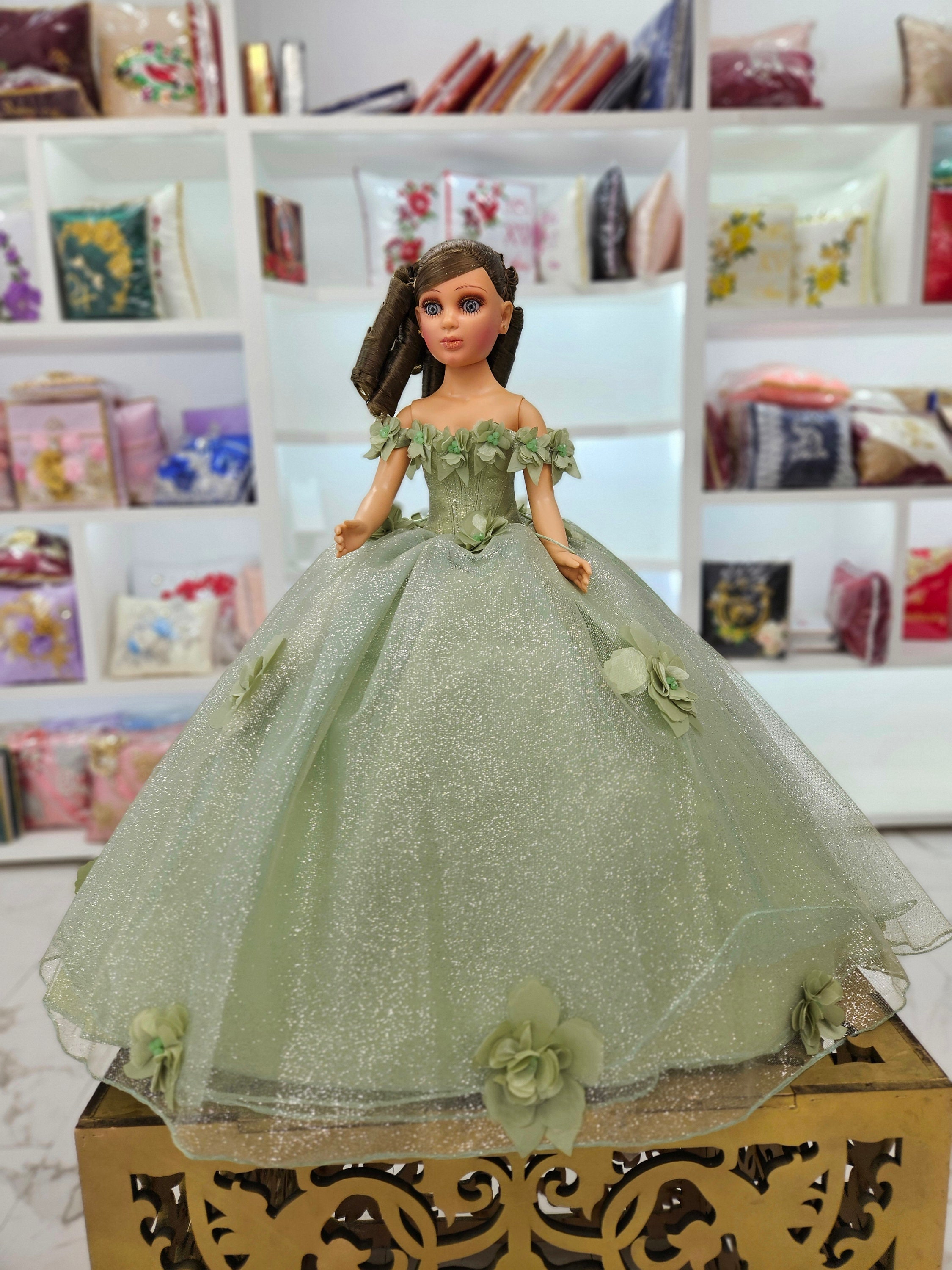 Quinceanera Doll: Tulle Dress, Sweet Sixteen Gift - Etsy