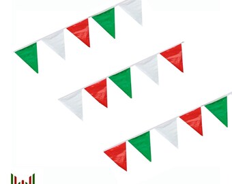 Fiesta Mexicana banner guirnalda tricolor red white and green garland Virgen De Guadalupe decorations