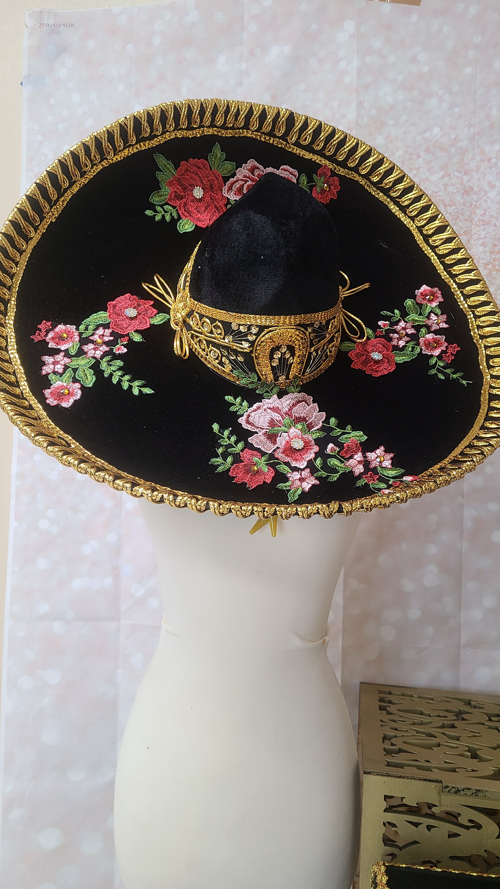 Sombrero Charro Decorado Para Quinceanera Quince Charro Hat 