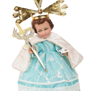 Nino Dios Outfit Nino del Espiritu Santo Trajecito Nino Dios Nino del Espiritu Santo Bebé Jesús hecho a mano bebé Jesús Traje 2024