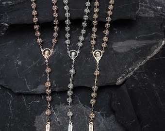 Rosarios para quinceanera de acero inoxidable Quincenaera Rosary catholic rosary rosario catolico