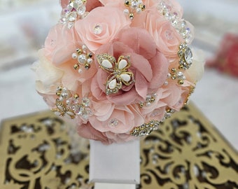 Flower Bouquet with Boutonniere Ramo de Qunceanera, Sweet Sixteen, Boda Wedding Bouquet Ramo de quinceanera