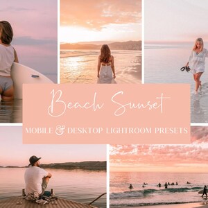 5 BEACH SUNSET PRESETS | Summer Lightroom Presets | Beach Presets | Travel Blogger Preset | Travel Influencer Preset | Summer Collection