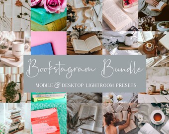 Ustawienia wstępne programu Bookstagram Lightroom: filtry zdjęć na urządzenia mobilne i komputery (wersja cyfrowa do pobrania)
